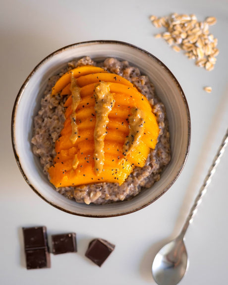 Porridge proteico al cioccolato