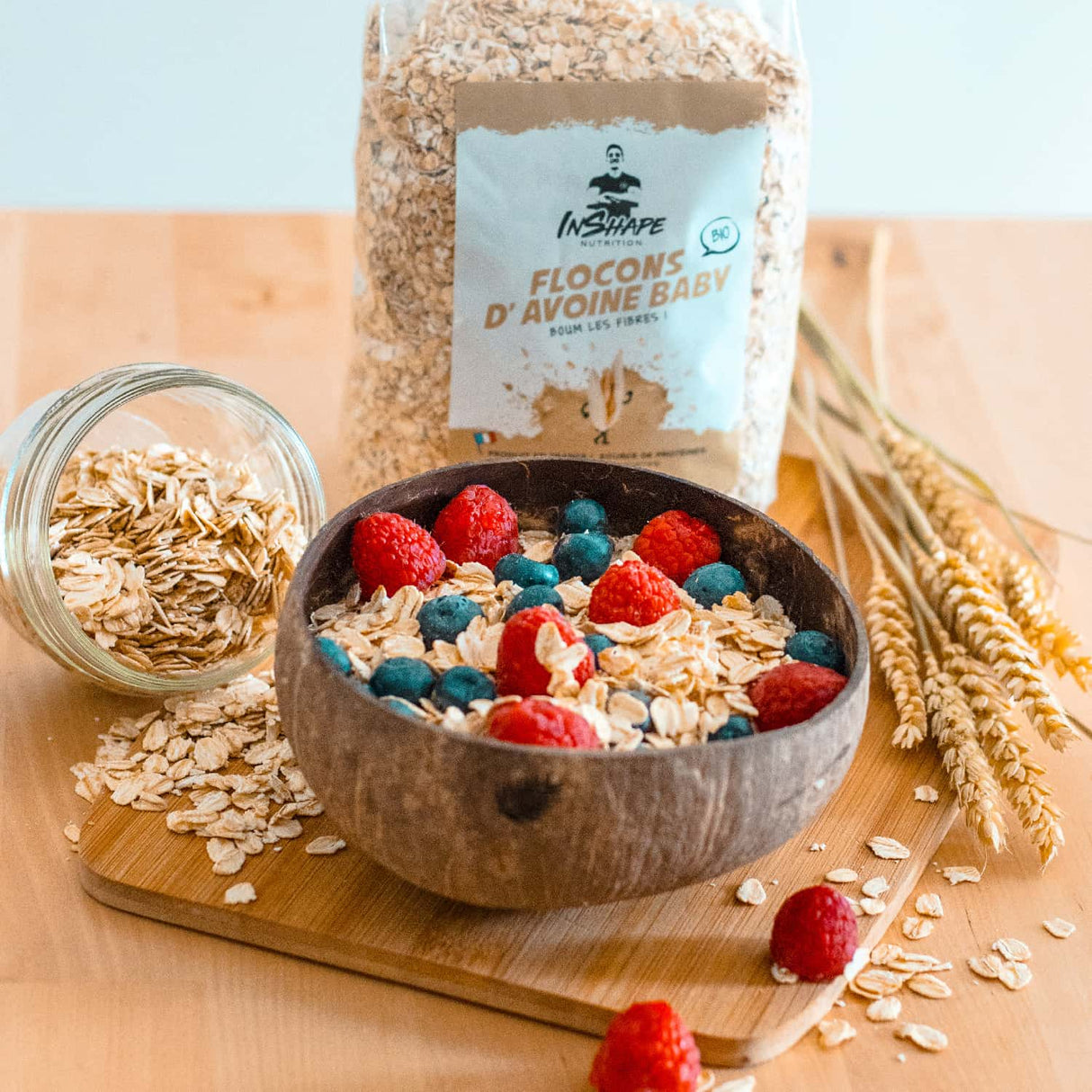 Fiocchi d'avena biologici per bambini